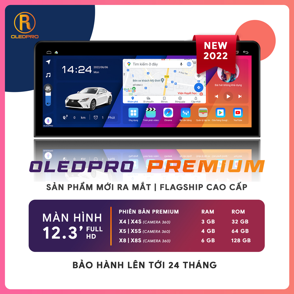Màn Hình Android OLEDPRO Premium 12.3 inch 2022 5daitinauto man hinh android oledpro premium 12 3 inch 3